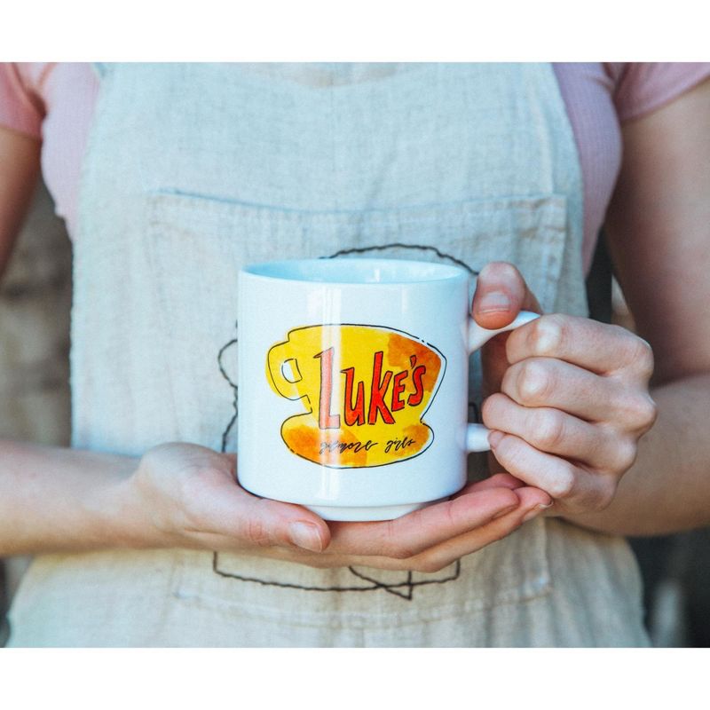 Silver Buffalo Gilmore Girls Luke's Diner Single Stackable Ceramic Mug | Holds 13 Ounces, 3 of 7