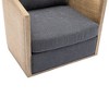 360 Degree Swivel Barrel Club Chair for Nursery, Hotel, Bedroom, Office, Lounge - 4 of 4