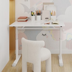 Grungis Office Desk for Kids and Adults,Computer Desk with Adjustable Height for Home Office,Company - 1 of 4