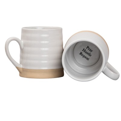 Pray Hustle Repeat Stoneware Mug 24 oz