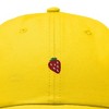 Dalix Lil Strawberry Embroidered Cotton Summer Outdoor Baseball Cap Dad Hat Womens - 2 of 4