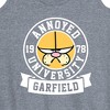 Women's - Garfield - Annoyed University Graphic Racerback Tank - 2 of 4