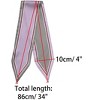 Allegra K Women's Skinny Ribbon Neck Scarf 34x4 inches(LxW) - 3 of 4