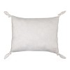 NoJo Follow Your Dreams White Embroidered Tied Corners Decorative Pillow - 3 of 3