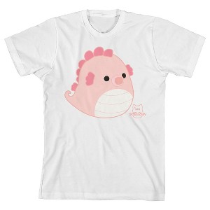 Squishmallows Sheldon Crew Neck Short Sleeve Youth White T-shirt - 1 of 3