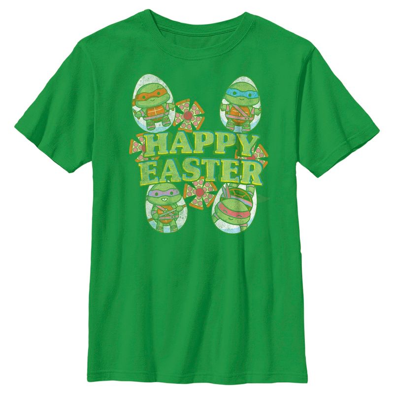 Boy's Teenage Mutant Ninja Turtles Happy Easter Cute Best Friends T-Shirt, 1 of 5