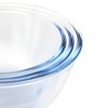 Gibson 6 Piece Borosilicate Glass Prep Bowl Set with Plastic Lids in Mint - 4 of 4