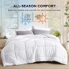 Comforters- Duvet Insert Contrast Down Alternative Comforter Quilted All Season Duvet with 8 Tabs, Machine Washable, Gifts for Women - 4 of 4
