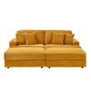 82" Convertible Sectional Sofa with Double Footstools & Storage, 4 Toss Pillows - 4 of 4