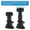 Unique Bargains Plastic Non-Skid Adjustable Leveling Feet for Chairs 8 Pcs - 4 of 4