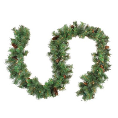 Northlight 9' x 12" Pre-Lit Royal Oregon Pine Artificial Christmas Garland - Clear Lights