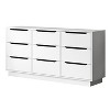 Gulches Modern White 9-Drawer Dresser - Deep Drawers, Large Floor Wood Chest, for Bedroom/Closet/Living Room - 2 of 4