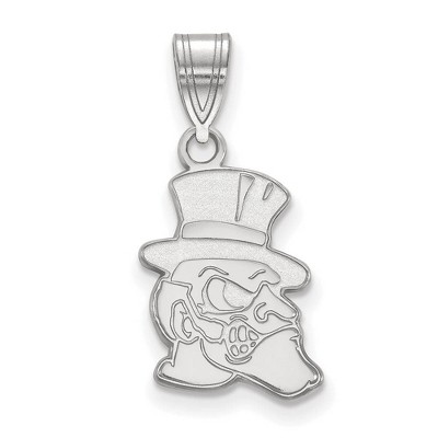 Black Bow Jewelry 14k White Gold Wake Forest Demon Deacons NCAA Medium Pendant