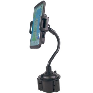 5 Star Super Deals Universal Car Phone Holder w/ 360° Rotation, Gooseneck Stand, Adjustable Clamp - Durable Cup Mount for All Cell Phones - 1 of 4