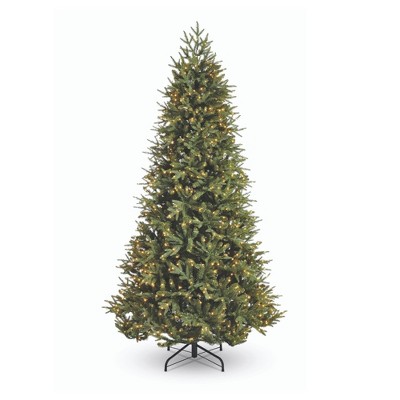 NOMA CTI1517108 7.5 Foot Piedmont Fir Artificial 2793 Branch Tips Prelit with 1000 Warm White LED Lights Holiday Christmas Tree, Green