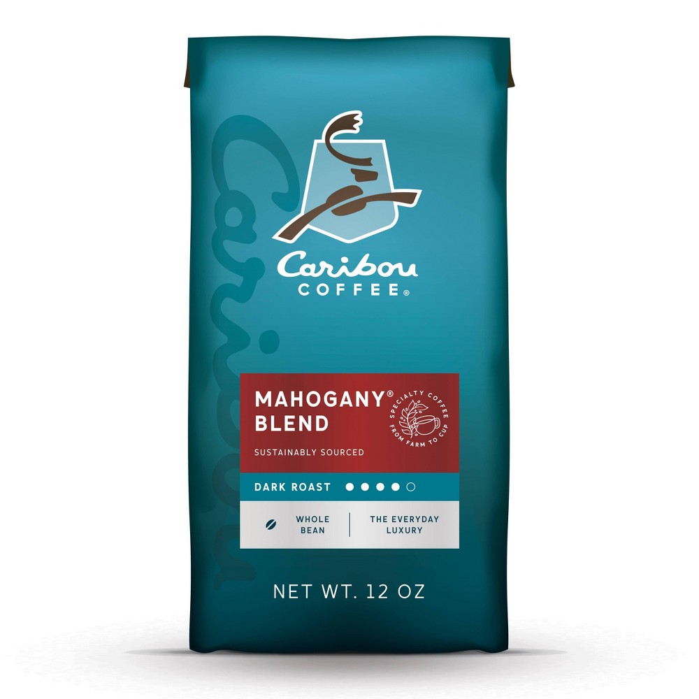 Caribou Coffee Mahogany Dark Roast Whole Bean Coffee - 12oz