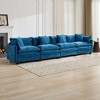 4-Seater Chenille Modular Straight Sectional Sofas with Double-Layer Cushions and Breathable Fabric - 3 of 4