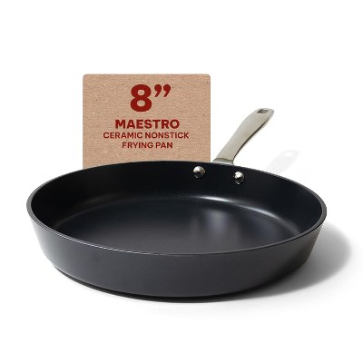 Alva Maestro 8" Black Aluminum Nonstick Frying Pan Skillet