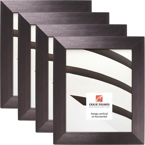 Modern Aesthetics 150 Brushed Charcoal Picture Frame, Set of 4 - image 1 of 4