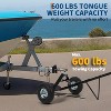 Boat Trailer Dolly, Heavy Duty Metal Cart with Pneumatic Tires, Hand Grip, Coupling Ball for Camper, RV, Jet Ski - 2 of 4