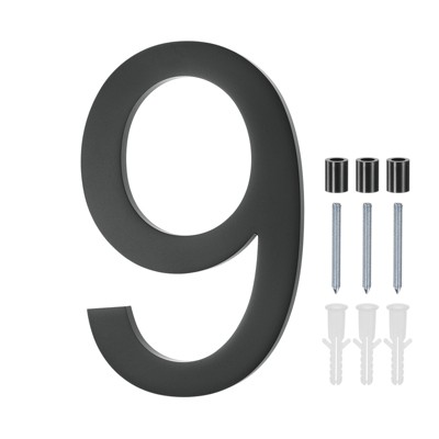 Unique Bargains Durable Acrylic Waterproof 3D Floating Appearance House Numbers 1 Pc