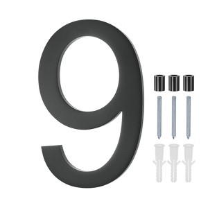 Unique Bargains Durable Acrylic Waterproof 3D Floating Appearance House Numbers 1 Pc - 1 of 4