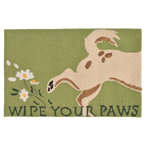 Frontporch Wipe Your Paws Green Rug Liora Manne Target