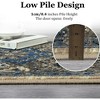 Area Rug Boho Traditional Fuzzy Carpet for Living Room, Bedroom Dining Room and Kitchen Office Nursery Non-Slip, 2' x 3' Brown - 4 of 4