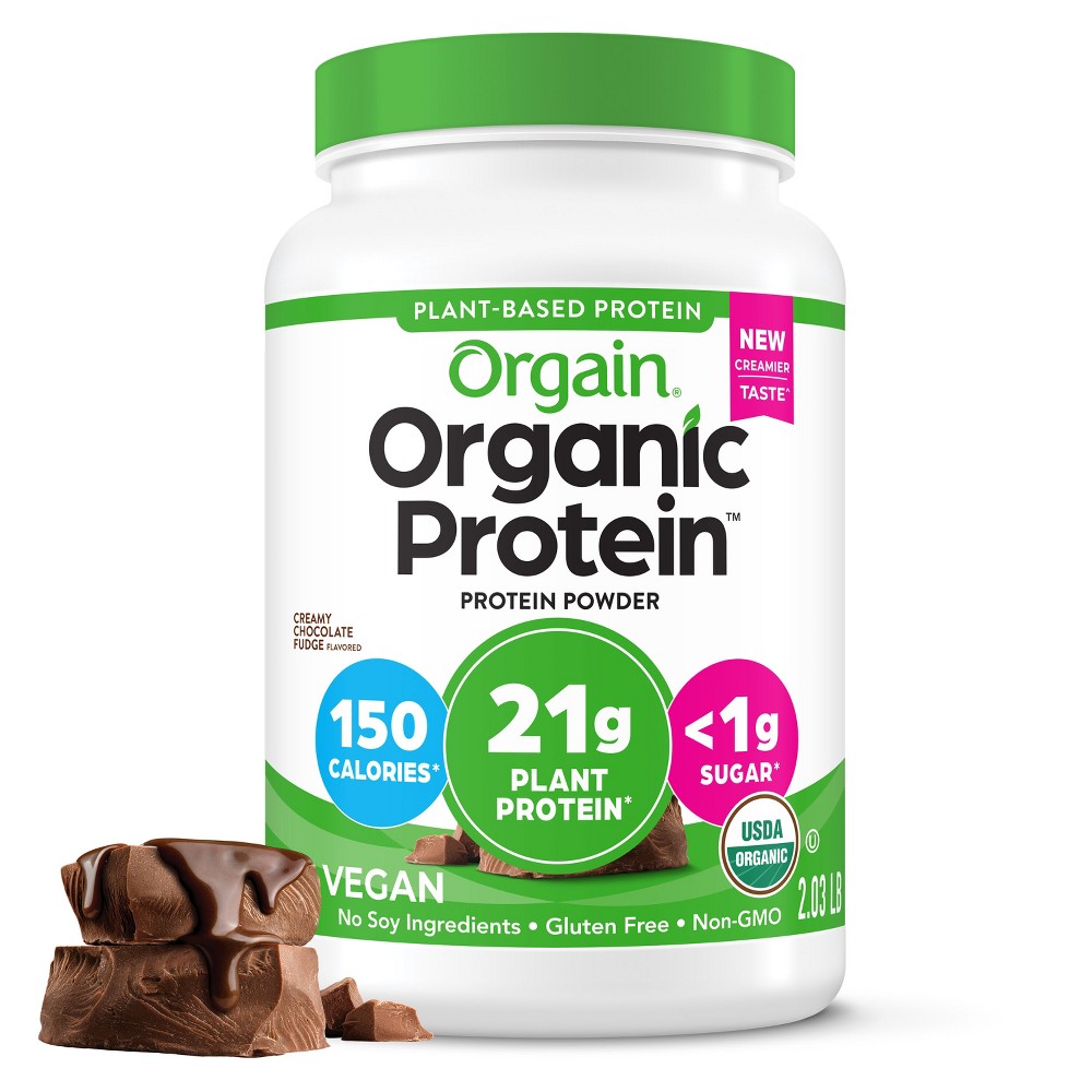 (Exp 11-06-2025) CREAMY CHOCOLATE FUDGE PLANT BASED PROTEIN POWDER