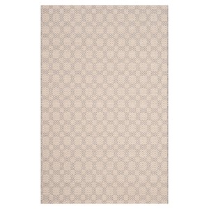 Silver/Ivory Geometric Woven Area Rug 4