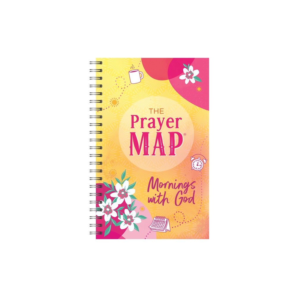 The Prayer Map: Mornings with God - (Faith Maps) by Compiled by Barbour Staff (Spiral Bound)