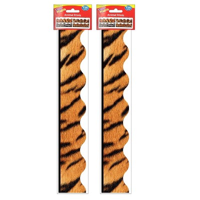 2pk 156ft Animal Prints Terrific Trimmers Classroom Borders - TREND