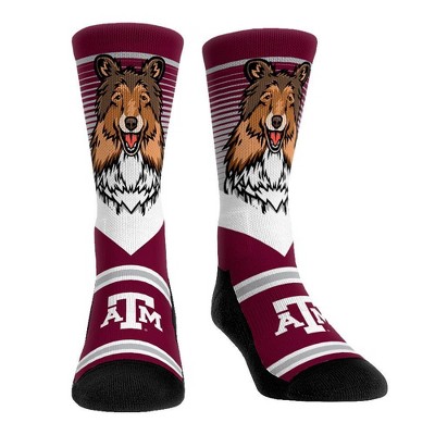 NCAA Texas A&M Aggies Adult Mascot Showdown Crew Socks - L/XL