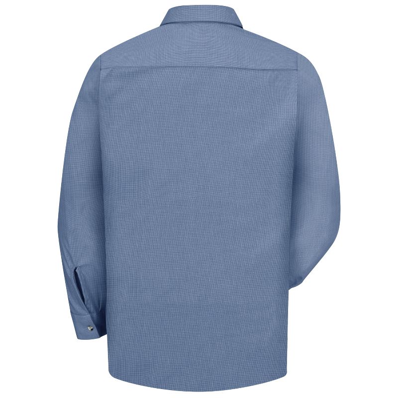 Red Kap Men's Long Sleeve Geometric Microcheck Work Shirt, 2 of 4