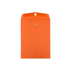 JAM Paper Open End Clasp Catalog Envelope 9" x 12" Orange 100/Box (92938) - 1 of 3