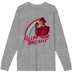 A Nightmare On Elm Street Follow Your Dreams Adult Long Sleeve Tee - 1 of 2