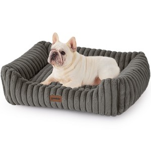 ZOMISIA Cat Beds - Rectangle Orthopedic Pet Bed with Fluffy Washable Cover and Anti-Slip Bottom - 1 of 4