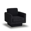 CENGHU 360-Degree Modern Swivel Accent Chair Set of 2, 30" W Teddy Round Armchair, Thick Padded Single Lounge Sofa, Comfy Barrel Chair - 2 of 4