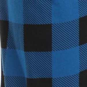 buffalo plaid - royal black 100% organic cotton