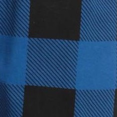 buffalo plaid - royal black 100% organic cotton