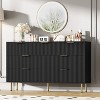 Fluted Dresser for Bedroom,7 Drawer Dresser,Wooden Chest of Drawers,Modern Storage Dressers for Living Room, Closet, Hallway,Entryway - 3 of 4