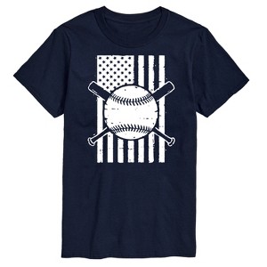 Men's - Instant Message - Baseball Flag Short Sleeve Graphic T-Shirt - 1 of 4