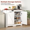 Skyzoo Tilt Out Trash Can Cabinet with Ozone Deodorizing for Kitchen,  10 Gal Free Standing Hideaway Trash Holder, White - 4 of 4