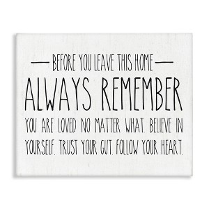 Stupell Industries Follow Your Heart Motivational Quote Casual Phrase, 48" x 36" - 1 of 4
