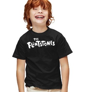 Boys' Short Sleeve Flintstones Flintstones Logo 1 T-Shirt - 1 of 4
