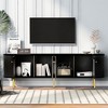 CAVINAS TV Stand Modern Entertainment Center with 4 Cabinets for TVs up to 80 Inches Media Console for Living Room - 2 of 4