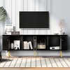 NicBex TV Stand Modern Entertainment Center with 4 Cabinets for TVs up to 80 Inches Media Console with Metal Legs for Living room - image 2 of 4