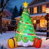 Joyfy 6 FT Christmas Tree Inflatable Outdoor Decorations, Rainbow Ribbon Christmas Tree with LEDs for Xmas Party Indoor Outdoor Yard Garden Lawn Decor - 2 of 4