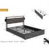 Upholstered Bed with LED Lights and Charging Station, Bed with Storage Headboard and Base Drawers, Sturdy Metal Frame Bed-Baofuwish - 4 of 4