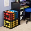 Sterilite Plastic Black Storage Box Milk Crate Containers Home - 4 of 4